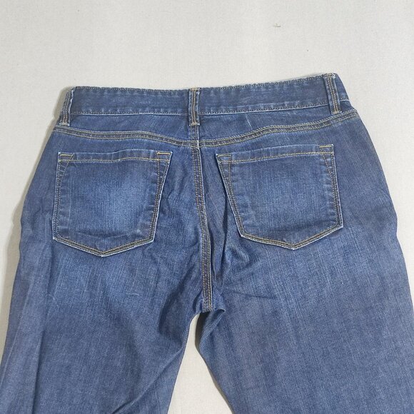 LOFT Ann Taylor Jeans women's size 4 P  curvy straight ink blue colour - Picture 4 of 14